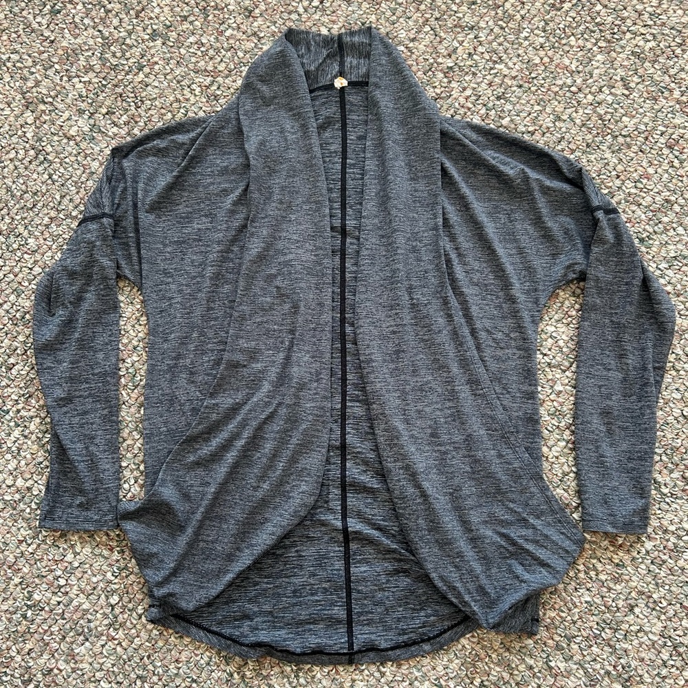 LUCY lightweight open front jacket, size medium
